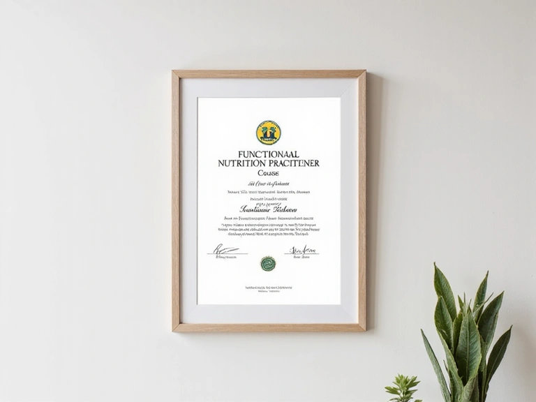 Funkcionális Táplálkozási Képzés Oklevele